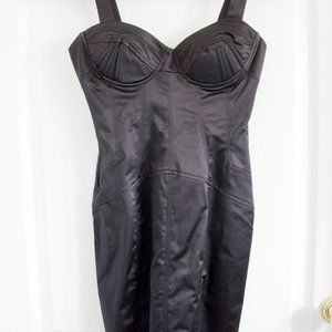 LIPSY Black Mini bustier Dress Bodycon Party Cocktail X-Small 0 New